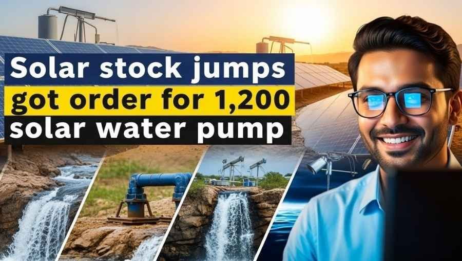 Solar Stock Jump Got 1200 Solar Water Pump Order